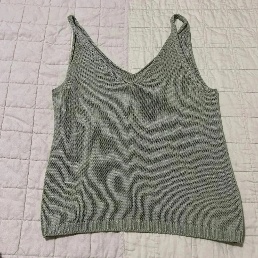 H&M Gray Knit Tank Top